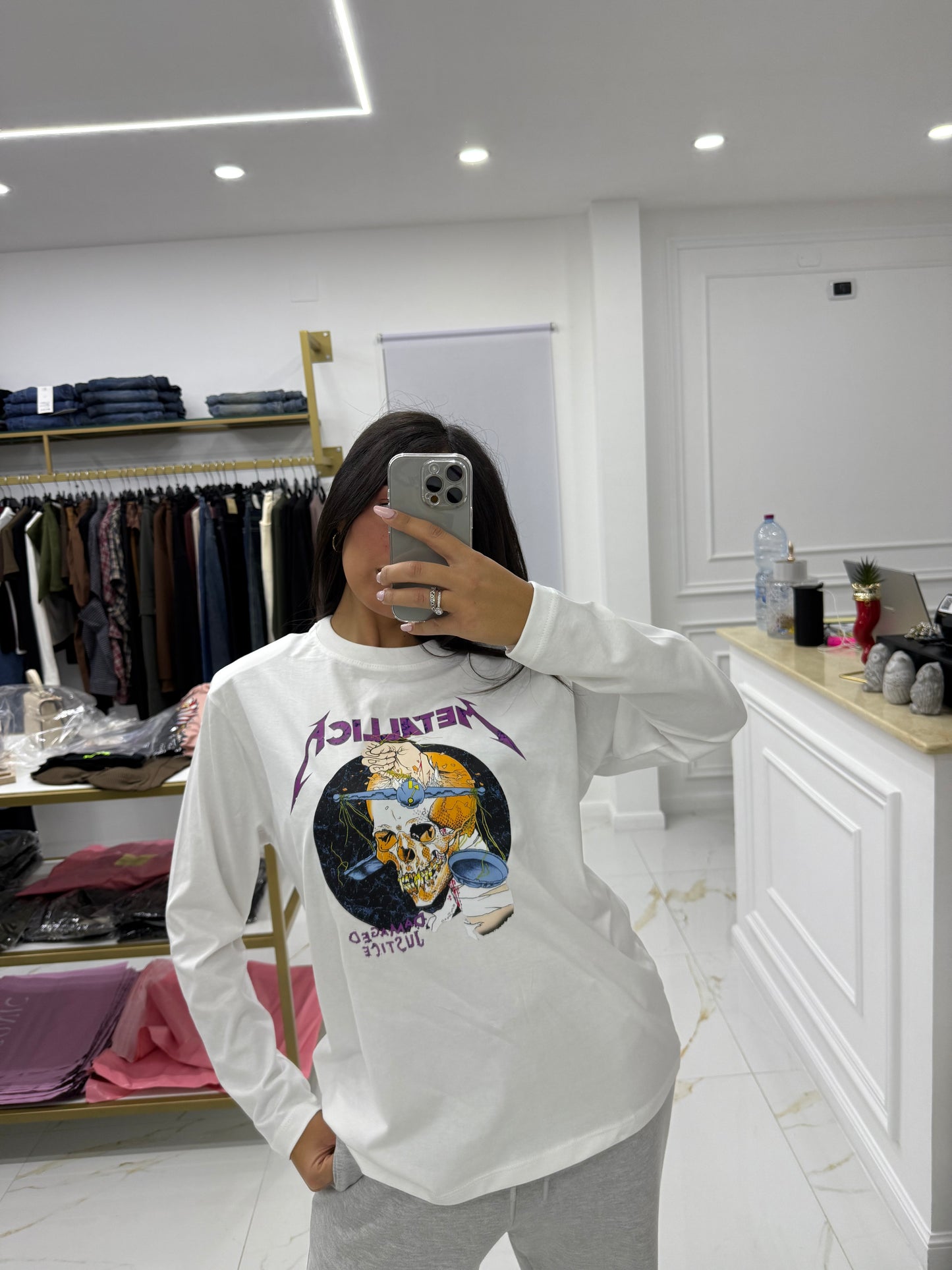 Metallica Purple White