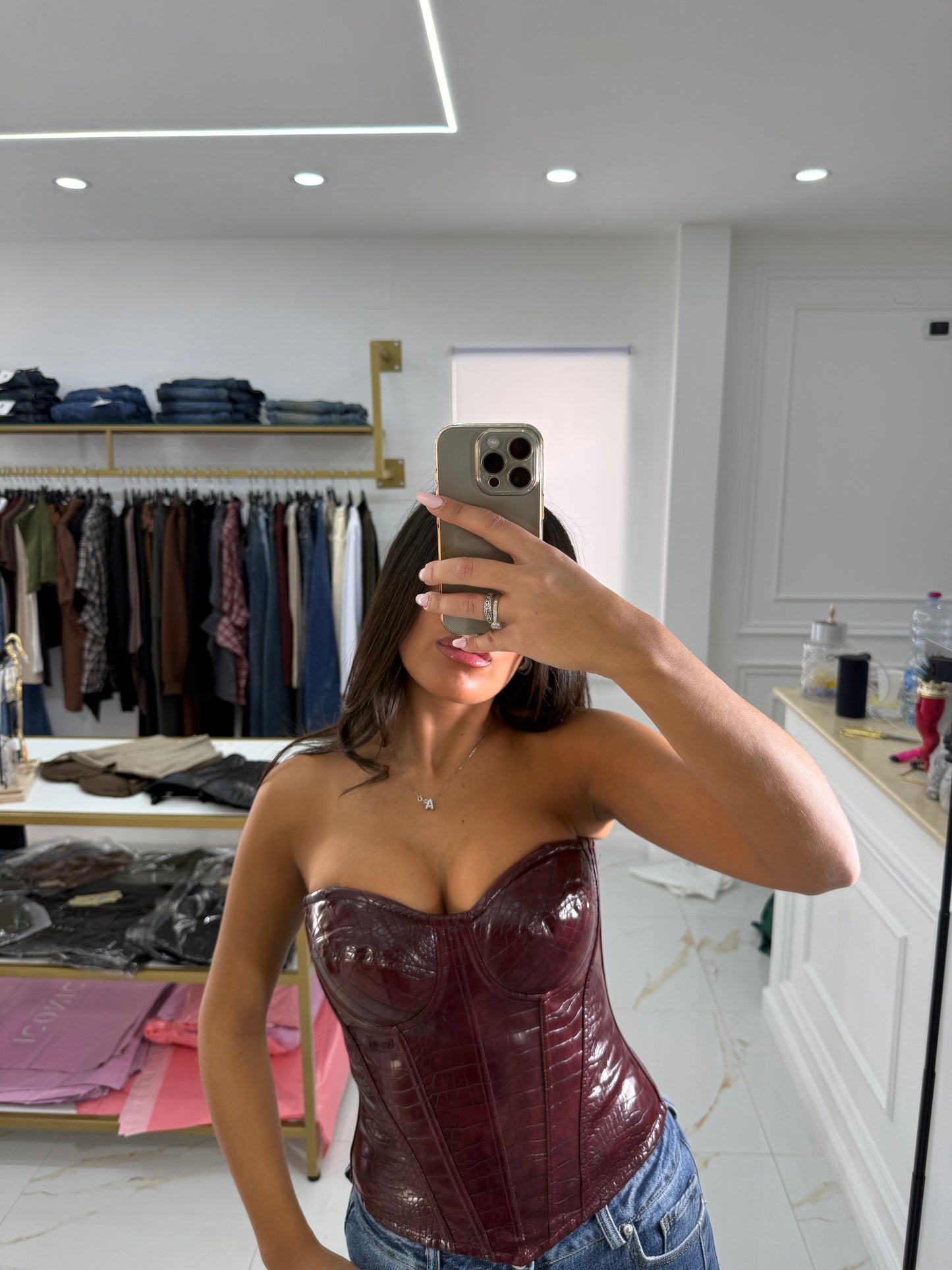 Corpetto Snake Bordeaux