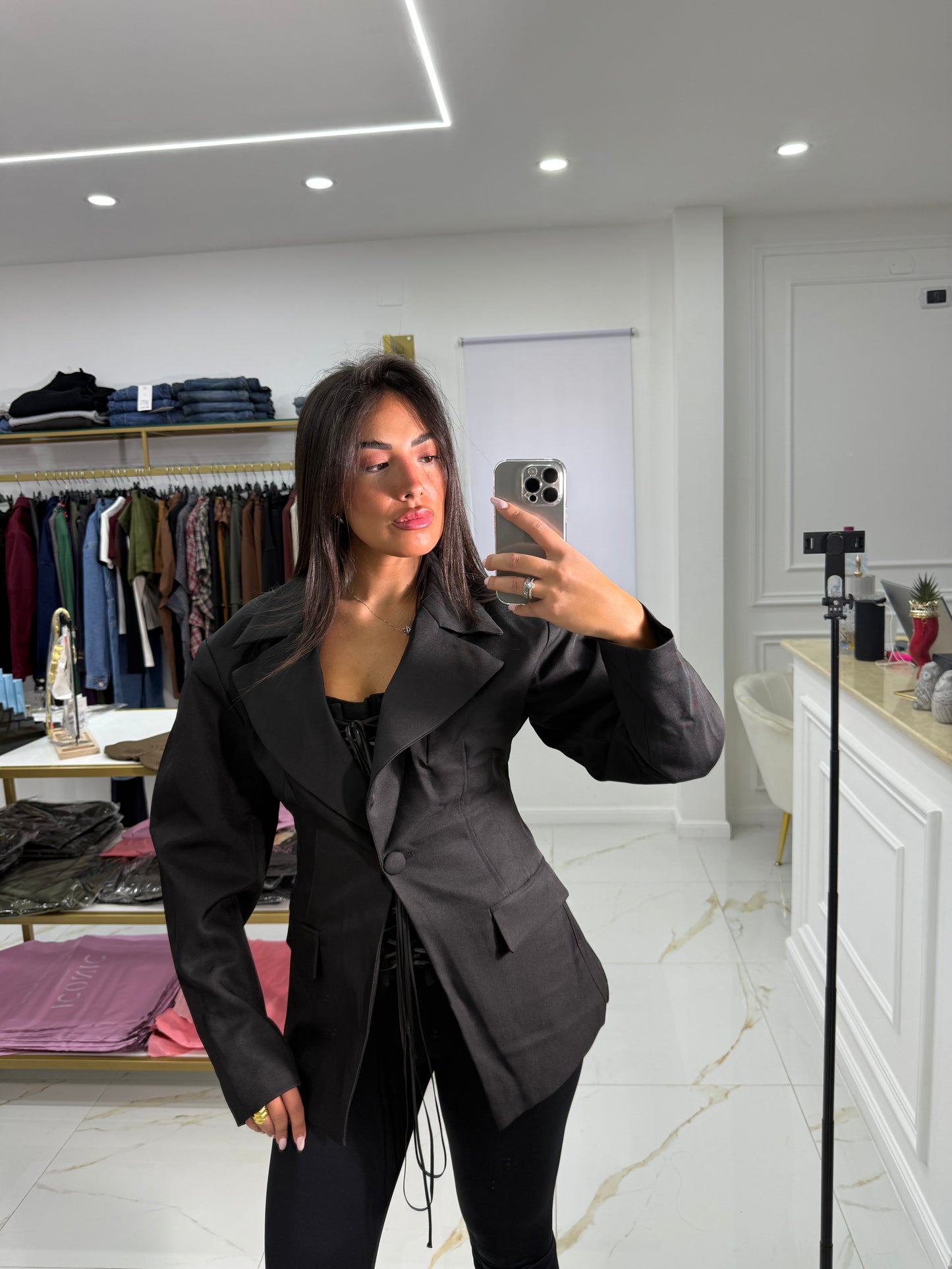 Blazer Sfiancato black