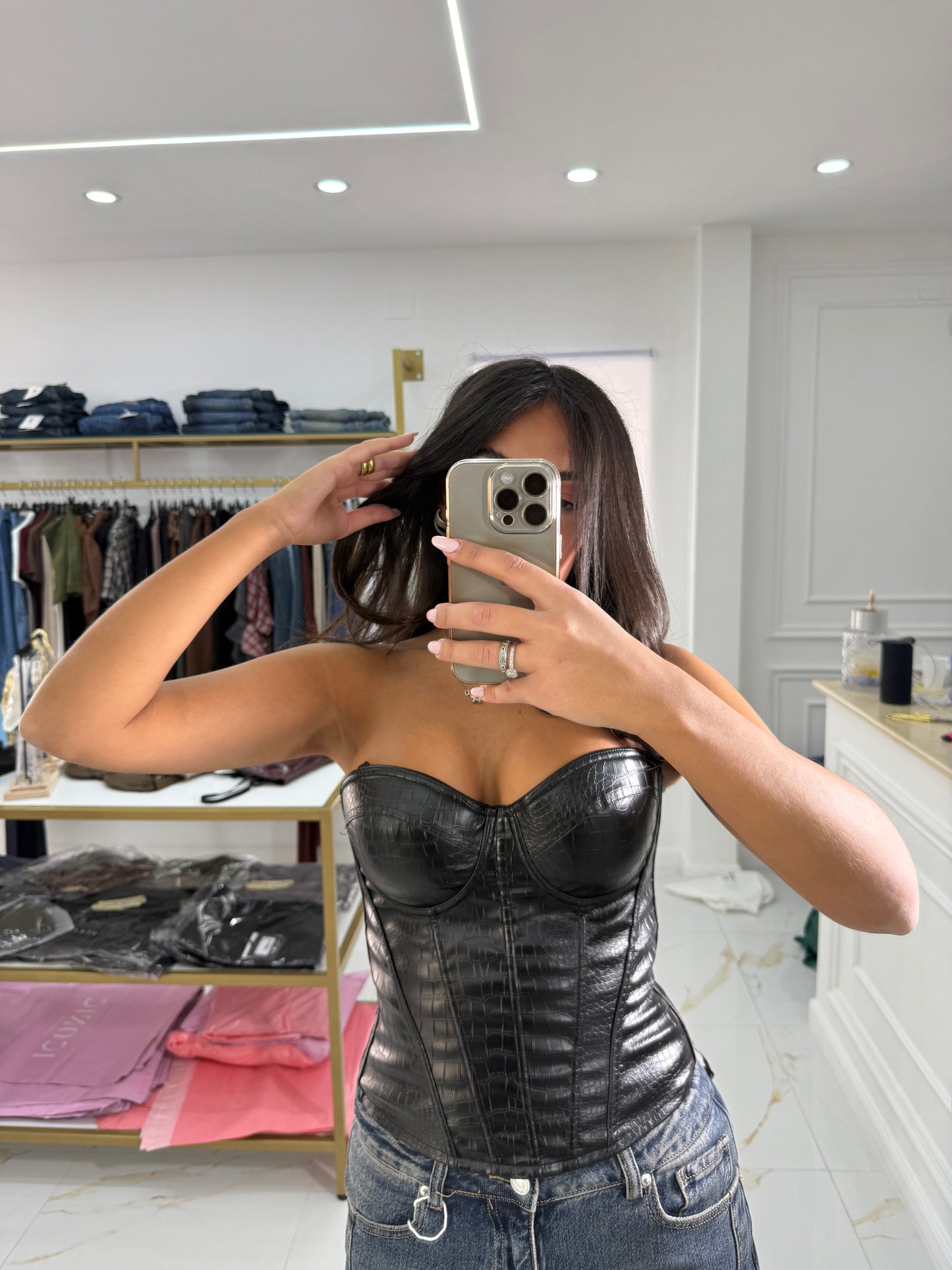 Corpetto Snake Black