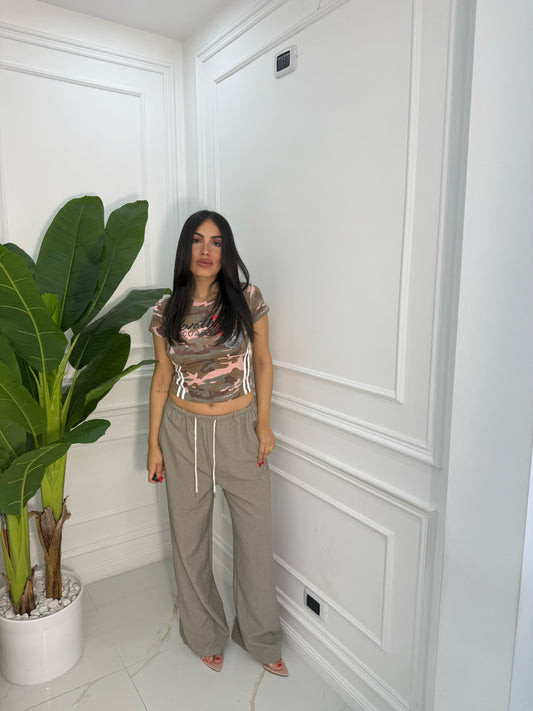 PANTALONE SOFTFIT TORTORA