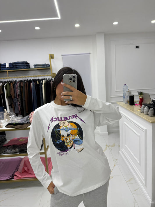 Metallica Purple White