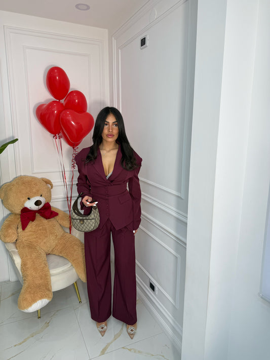 Tailleur Emily Borgogna