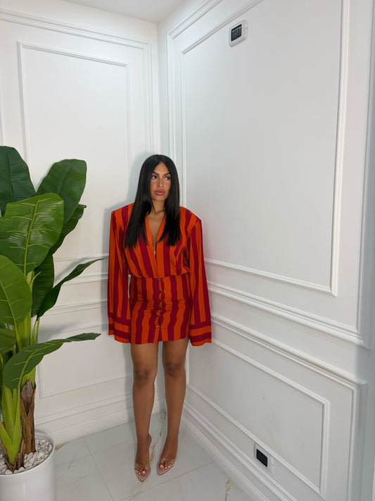 Dress Camicia Japan arancio/rosso