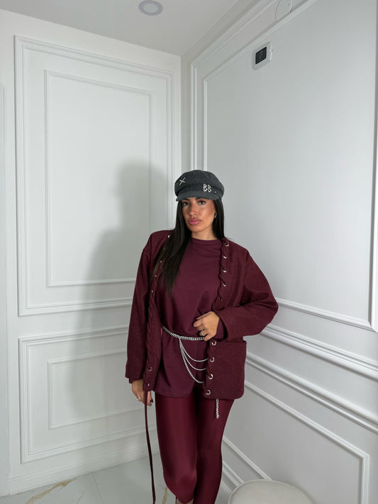 Giacca Vivienne Bordeaux