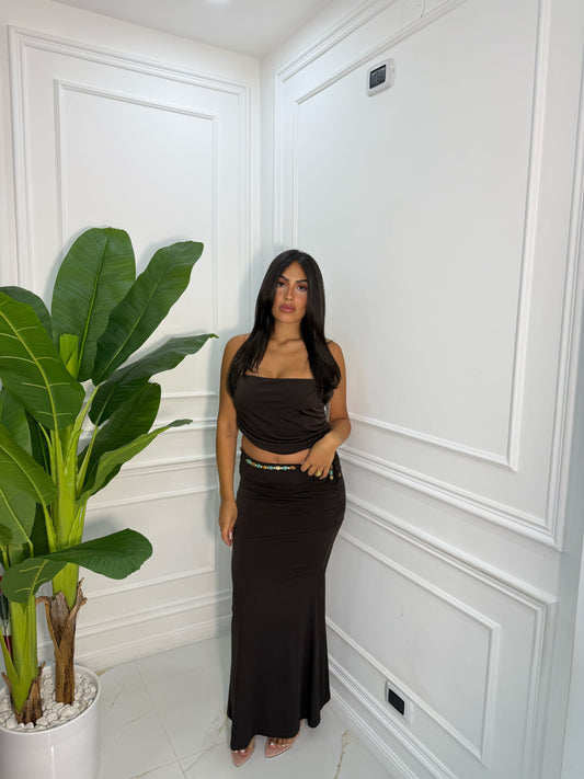 COORD SET GITANA MARRONE