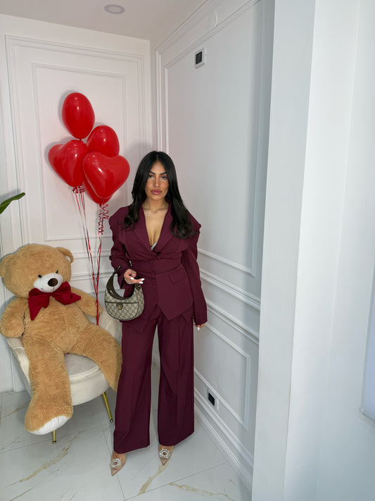 Tailleur Emily Borgogna