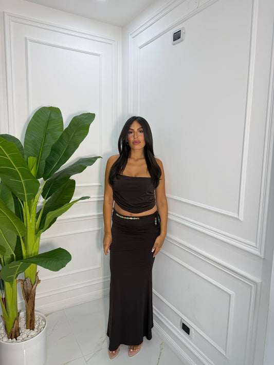 COORD SET GITANA MARRONE