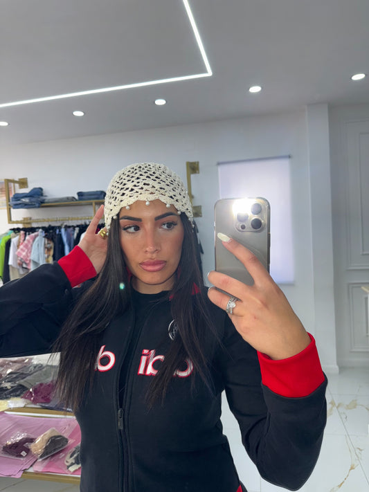 CUFFIA CROCKET PERLE E STRASS