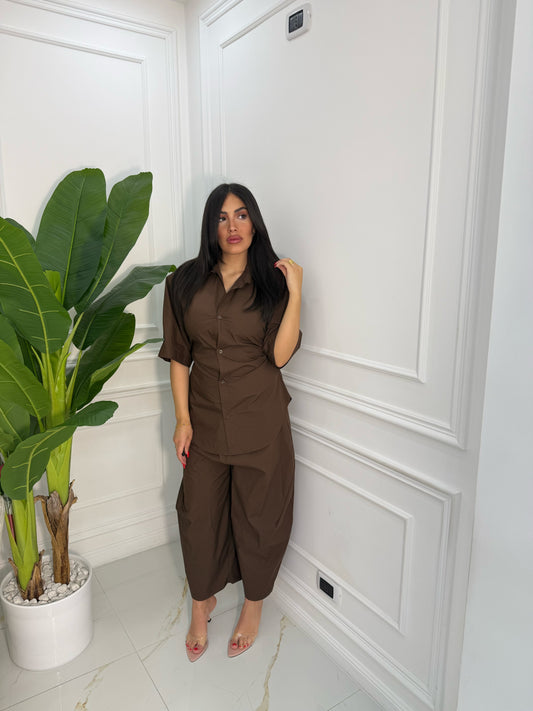 COORDINATO OFF DAY MARRONE