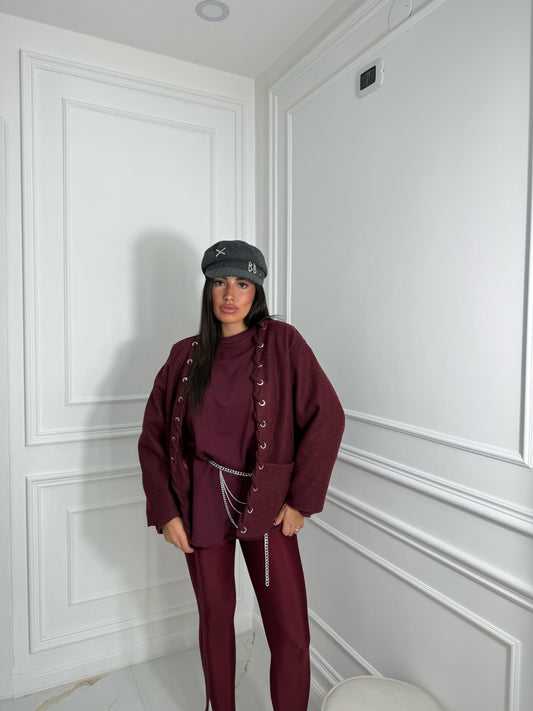 Giacca Vivienne Bordeaux