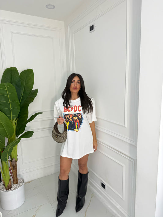 Shirt ACDC bianca