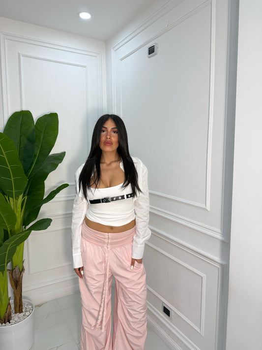 COORDINATO CANOTTA + CAMICIA BIANCA