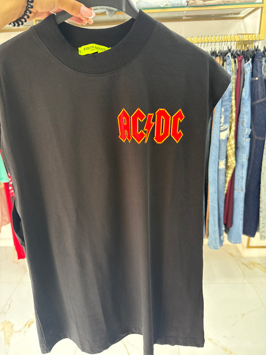 Canotta AcDc nera