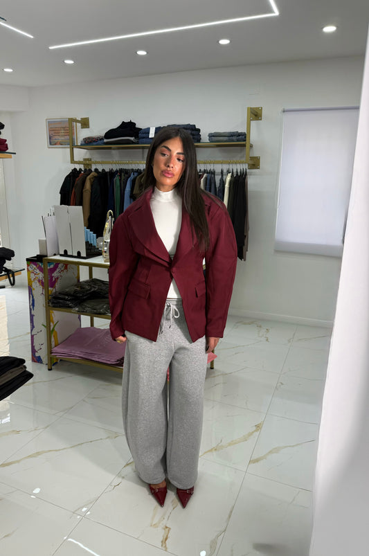Blazer Sfiancato bordeaux