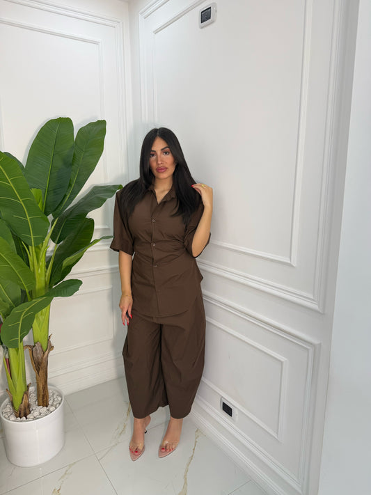COORDINATO OFF DAY MARRONE