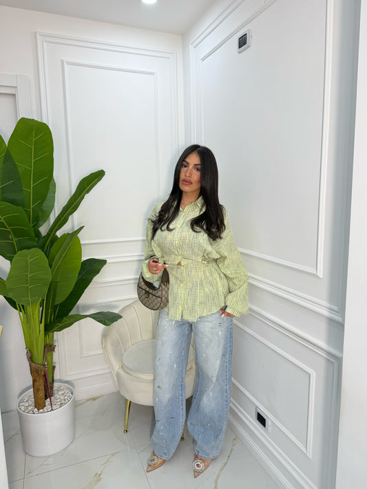 Camicia Stringhe Mavi